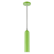 Ardmore Pendant in Shiny Apple Green with Polished Chrome Accents