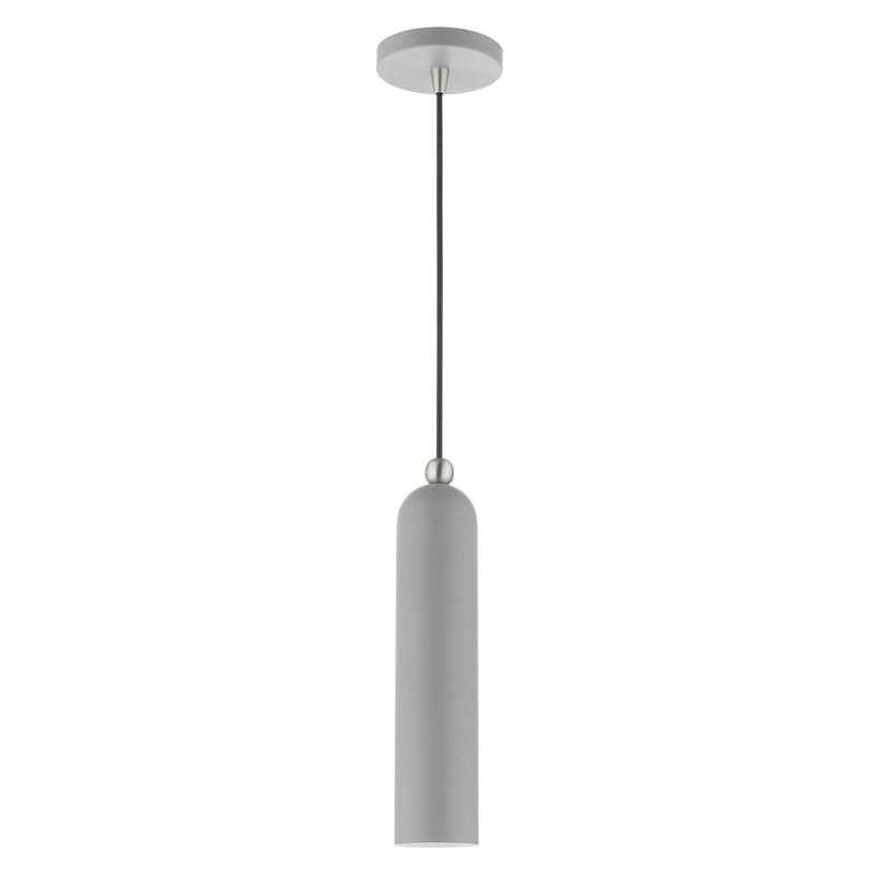 Ardmore Pendant in Nordic Gray with Brushed Nickel Accents