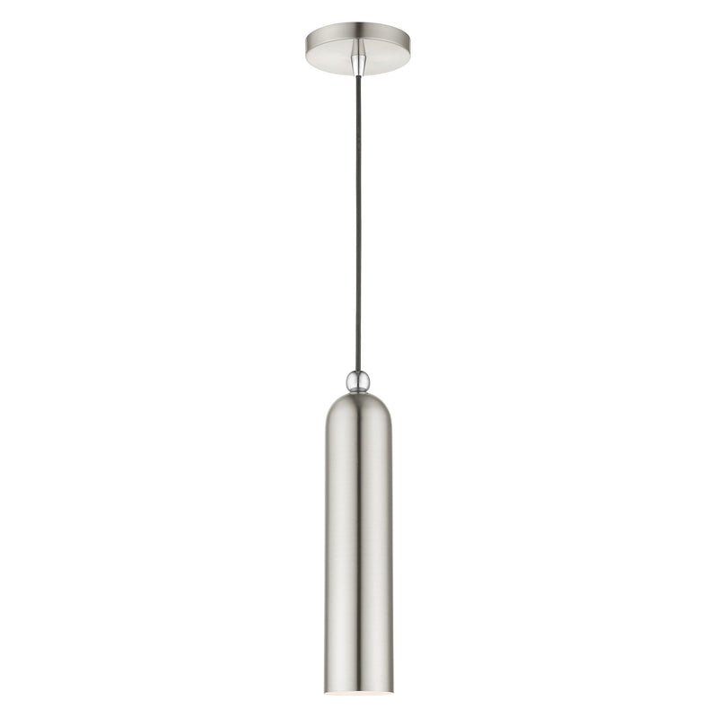 Ardmore Pendant in Brushed Nickel with Polished Chrome Accents