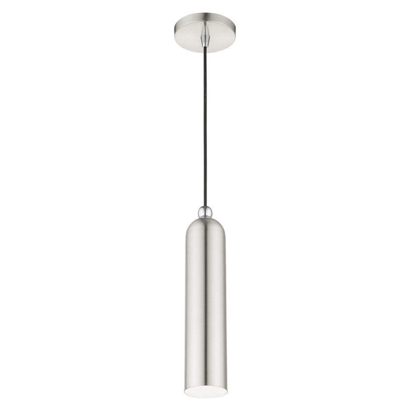 Ardmore Pendant in Brushed Nickel with Polished Chrome Accents