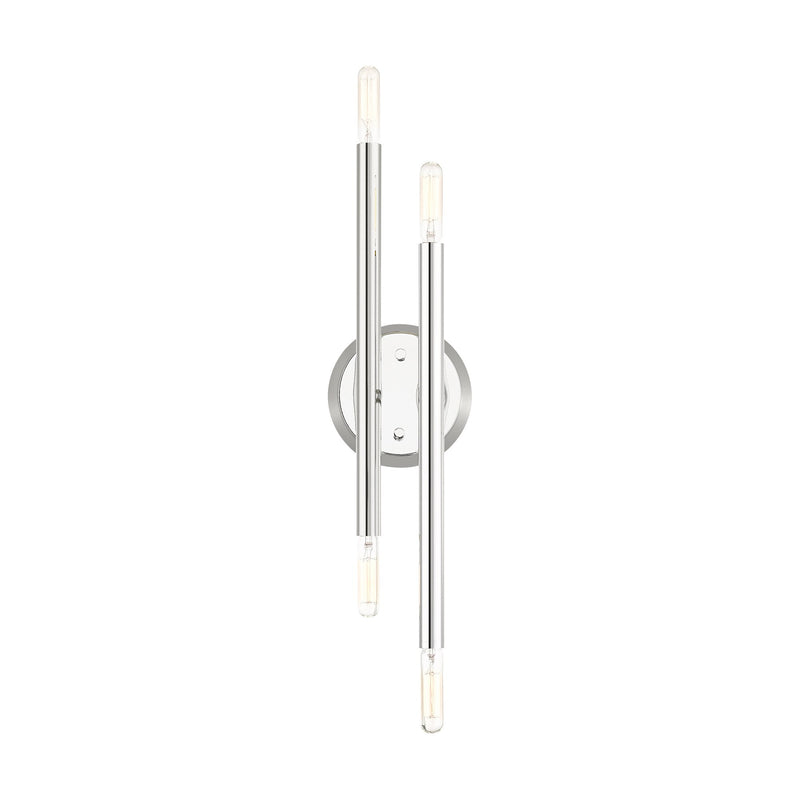 Soho 4-Light 17" ADA Wall Sconce in Polished Chrome