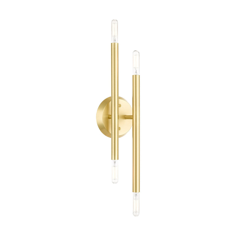 Soho 4-Light 17" ADA Wall Sconce in Satin Brass