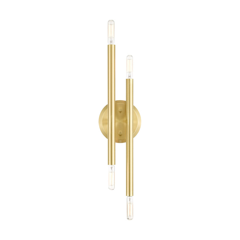Soho 4-Light 17" ADA Wall Sconce in Satin Brass