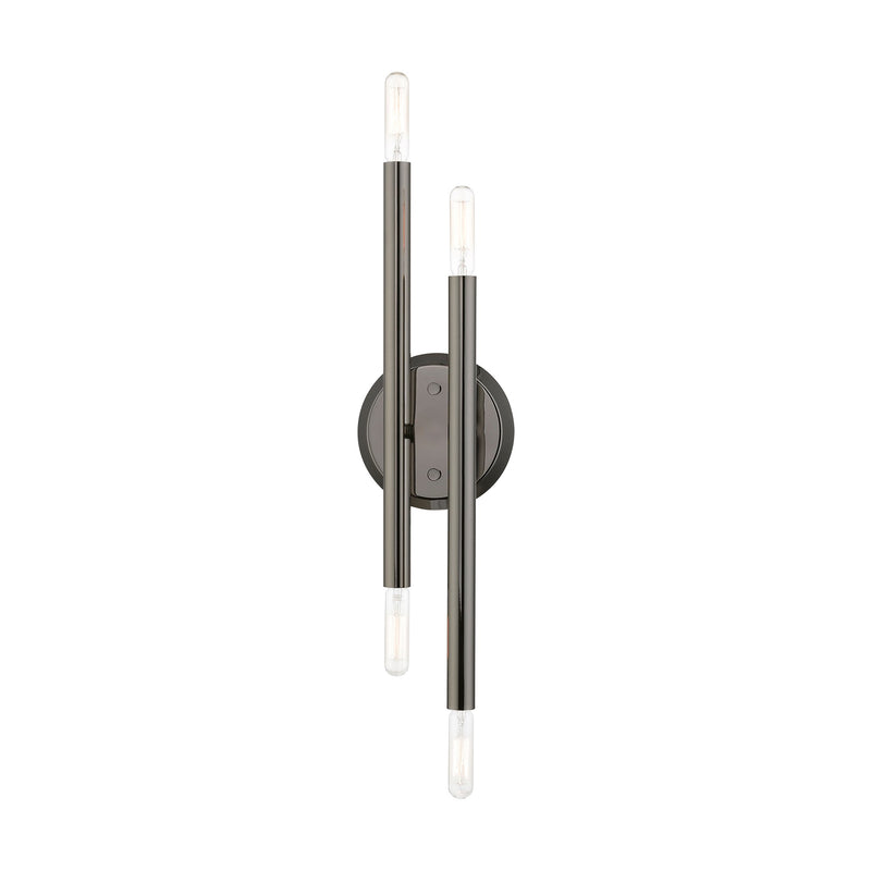 Soho 4-Light 17" ADA Wall Sconce in Black Chrome