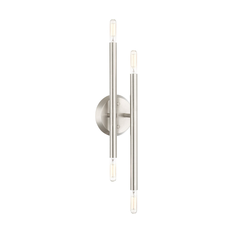 Soho 4-Light 17" ADA Wall Sconce in Brushed Nickel