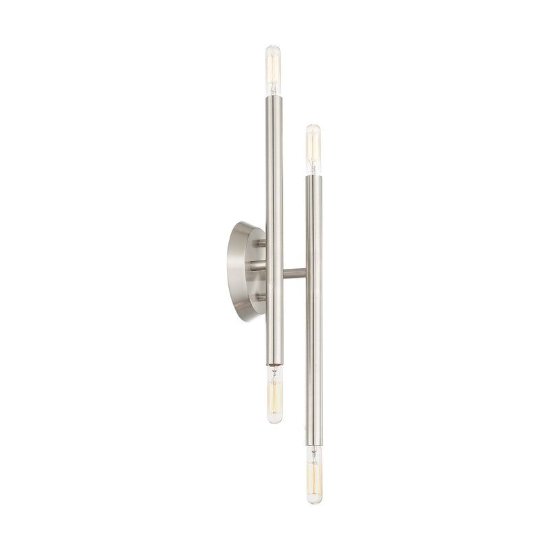 Soho 4-Light 17" ADA Wall Sconce in Brushed Nickel