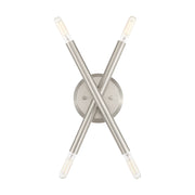 Soho 4-Light 11.25" Wall Sconce in Brushed Nickel
