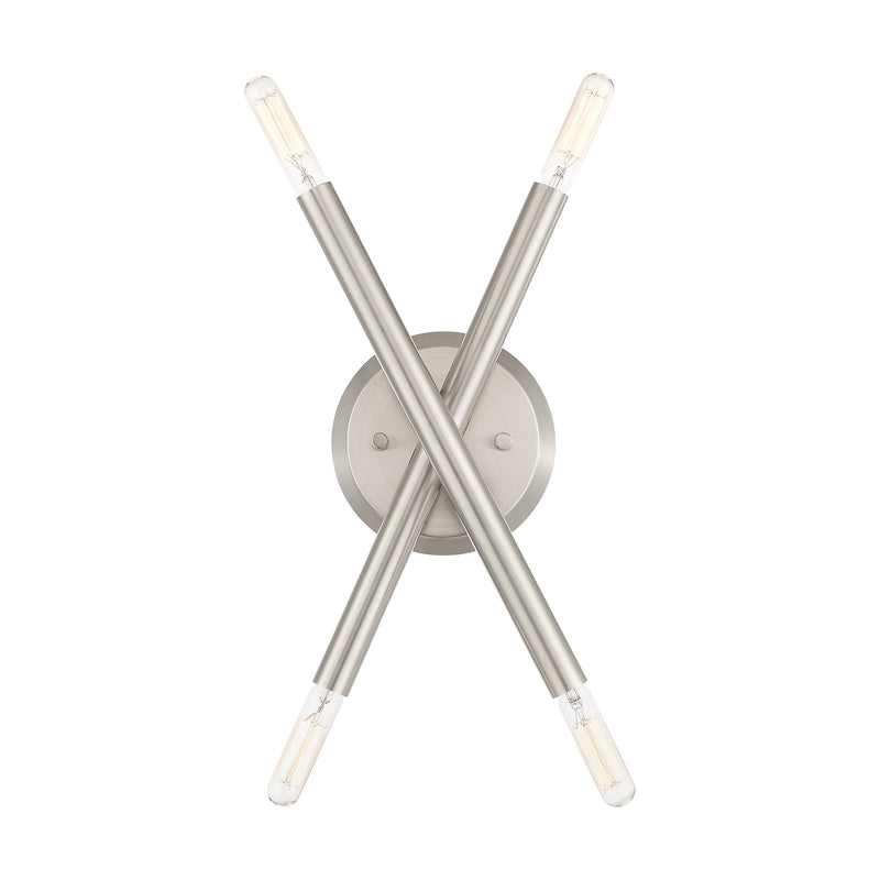 Soho 4-Light 11.25" Wall Sconce in Brushed Nickel