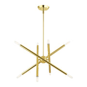 Soho 8-Light 19.5" Chandelier in Polished Brass