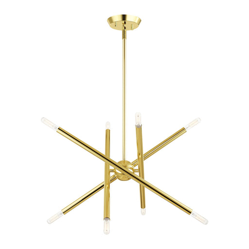 Soho 8-Light 19.5" Chandelier in Polished Brass