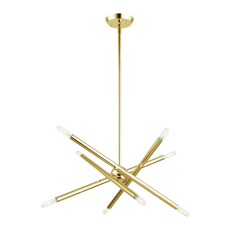 Soho 8-Light 19.5" Chandelier in Polished Brass