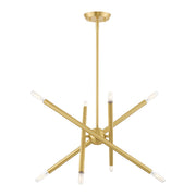 Soho 8-Light 19.5" Chandelier in Satin Brass