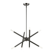 Soho 8-Light 19.5" Chandelier in Black Chrome