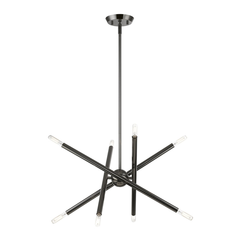 Soho 8-Light 19.5" Chandelier in Black Chrome