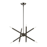 Soho 8-Light 19.5" Chandelier in Black Chrome