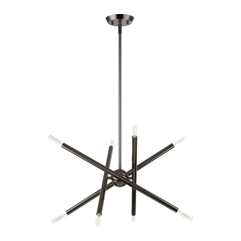 Soho 8-Light 19.5" Chandelier in Black Chrome