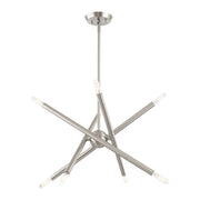 Soho 8-Light 19.5" Chandelier in Brushed Nickel