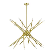 Soho 20-Light Large Chandelier in Satin Brass