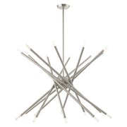 Soho 20-Light Large Chandelier in Brushed Nickel