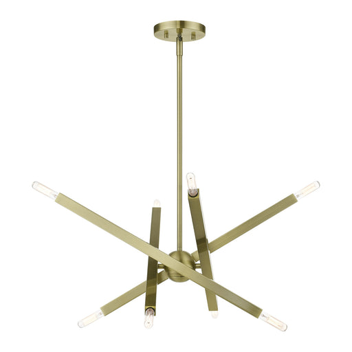Monaco 8-Light 23" Chandelier in Antique Brass
