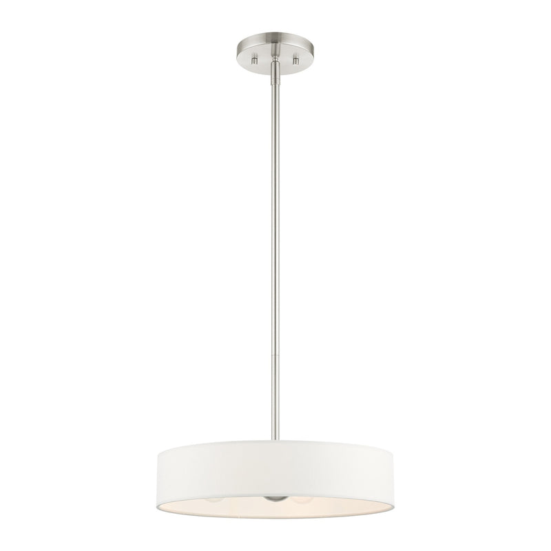 Venlo 4-Light Small Drum Pendant in Brushed Nickel