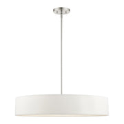 Venlo 5-Light Large Drum Pendant in Brushed Nickel