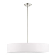Venlo 5-Light Large Drum Pendant in Brushed Nickel