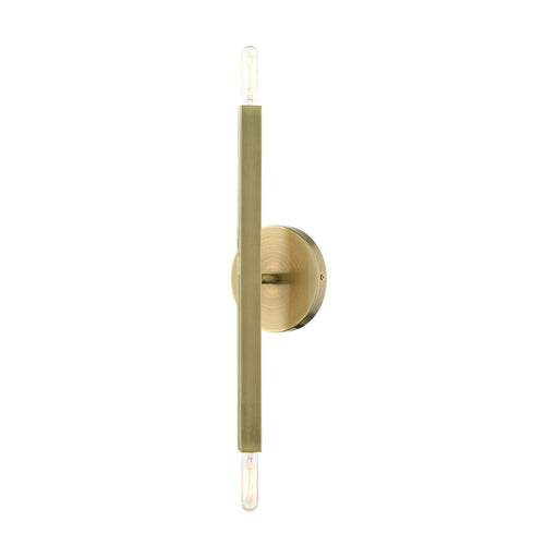 Monaco 2-Light ADA Wall Sconce in Antique Brass