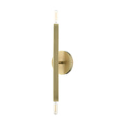 Monaco 2-Light ADA Wall Sconce in Antique Brass