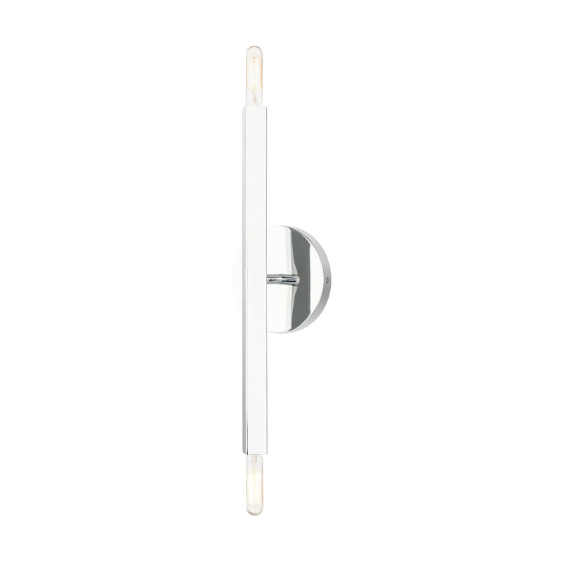 Monaco 2-Light ADA Wall Sconce in Polished Chrome