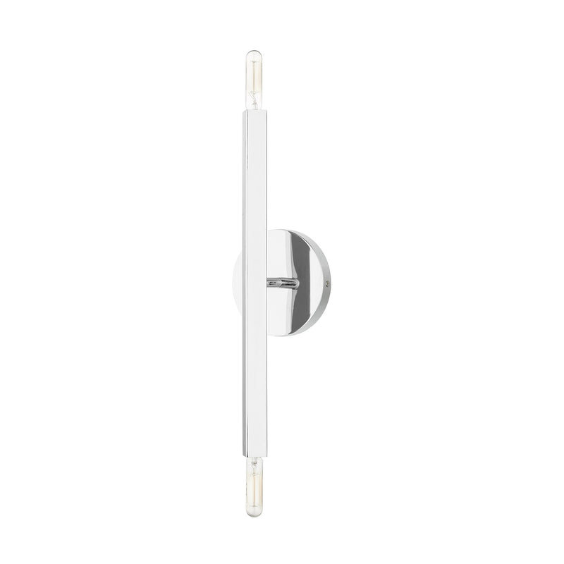 Monaco 2-Light ADA Wall Sconce in Polished Chrome