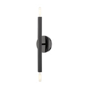 Monaco 2-Light ADA Wall Sconce in Black Chrome
