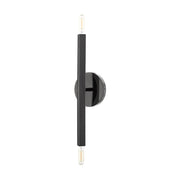 Monaco 2-Light ADA Wall Sconce in Black Chrome