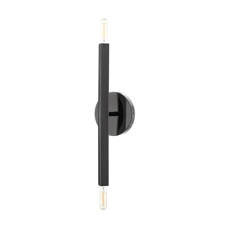 Monaco 2-Light ADA Wall Sconce in Black Chrome