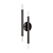 Monaco 4-Light ADA Wall Sconce in Black Chrome