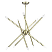 Soho 10-Light Chandelier in Antique Brass