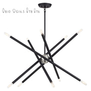 Soho 10-Light Chandelier in Black