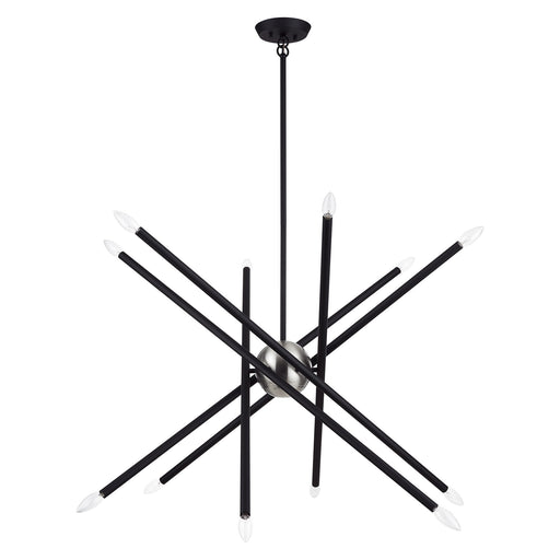 Soho 12-Light Large Chandelier in Black