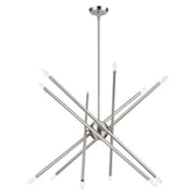Soho 12-Light Large Chandelier in Brushed Nickel