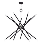 Soho 14-Light Extra Large Foyer Chandelier in Black
