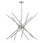 Soho 14-Light Extra Large Foyer Chandelier in Brushed Nickel