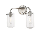 Delaney 2 Light 15" Vanity in Brushed Nickel