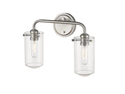 Delaney 2 Light 15" Vanity in Brushed Nickel