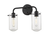 Delaney 2 Light 15" Vanity in Matte Black
