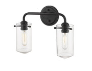 Delaney 2 Light 15" Vanity in Matte Black