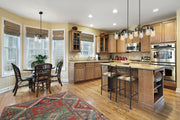 Delaney 3 Light 20" Chandelier in Matte Black in a room setting