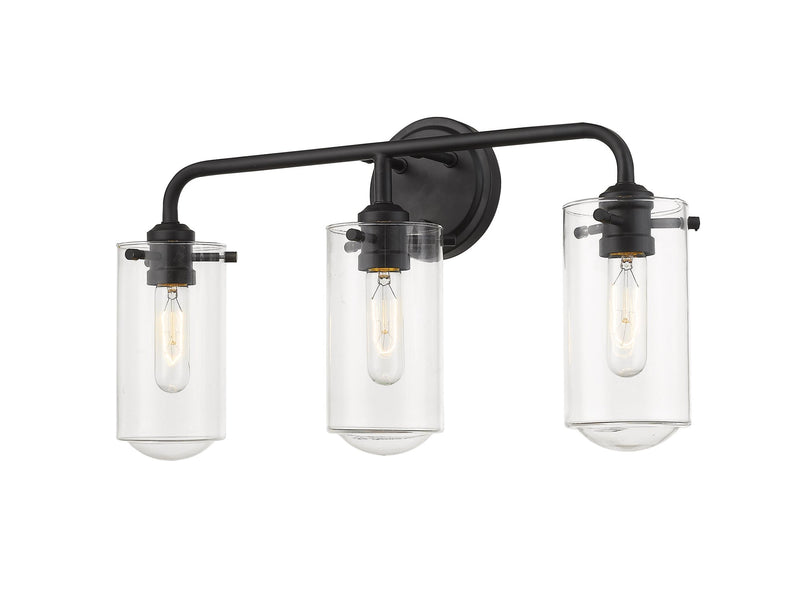 Delaney 3 Light 22" Vanity in Matte Black