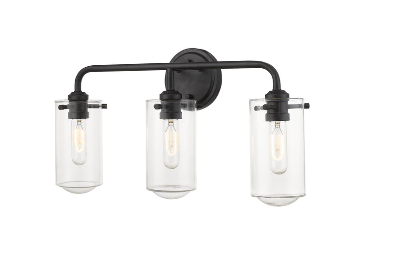 Delaney 3 Light 22" Vanity in Matte Black