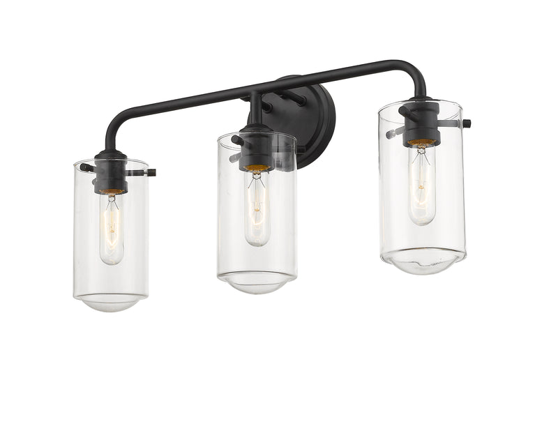 Delaney 3 Light 22" Vanity in Matte Black