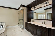 Delaney 3 Light 22" Vanity in Matte Black in a room setting
